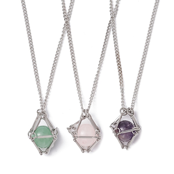 PandaHall Natural Mixed Gemstone Pendant Necklace, Stainless Steel Macrame Pouch Necklace, 18.11 inch(46cm), 1Pc/style Mixed Stone
PandaHall Natural Mixed Gemstone Pendant Necklace, Stainless Steel Macrame Pouch Necklace, 18.11 inch(46cm), 1Pc/style Mixed Stone