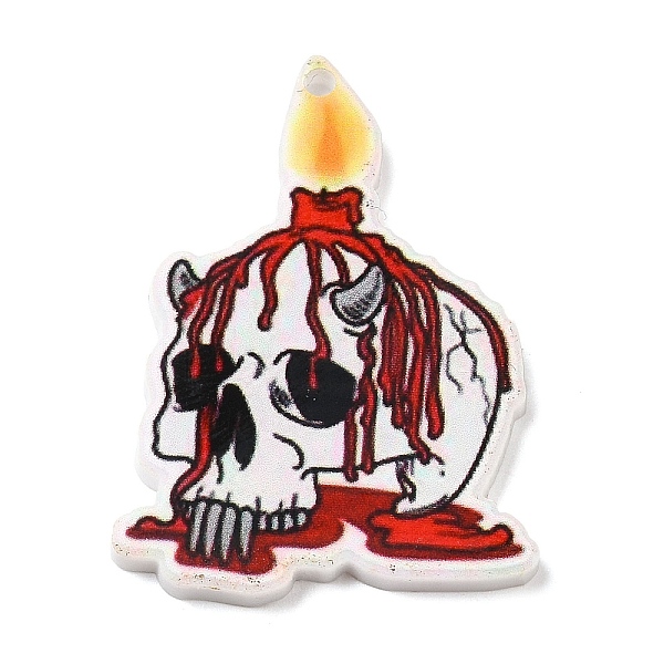 PandaHall Halloween Themed Opaque Printed Acrylic Pendants, Skull, 38x28x2mm, Hole: 1.8mm Acrylic Skull White
PandaHall Halloween Themed Opaque Printed Acrylic Pendants, Skull, 38x28x2mm, Hole: 1.8mm Acrylic Skull White