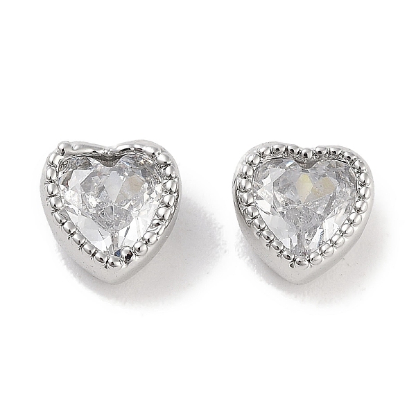PandaHall Brass with Single Clear Cubic Zirconia Beads, Heart, Platinum, 6x6x4mm, Hole: 1mm Brass+Cubic Zirconia Heart Clear
PandaHall Brass with Single Clear Cubic Zirconia Beads, Heart, Platinum, 6x6x4mm, Hole: 1mm Brass+Cubic Zirconia Heart Clear