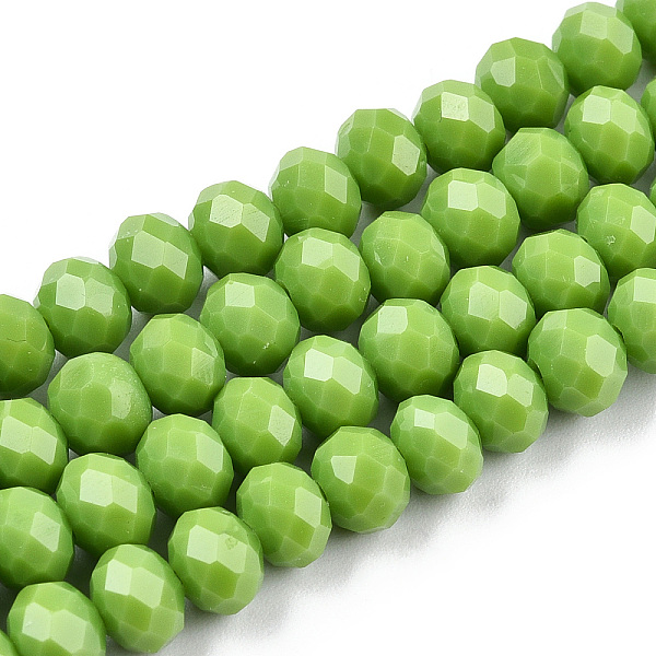 PandaHall Faceted Solid Color Glass Rondelle Bead Strands, Yellow Green, 6x4mm, Hole: 1mm, about 87~90pcs/strand, 15.7 inch Glass Rondelle...
PandaHall Faceted Solid Color Glass Rondelle Bead Strands, Yellow Green, 6x4mm, Hole: 1mm, about 87~90pcs/strand, 15.7 inch Glass Rondelle...
