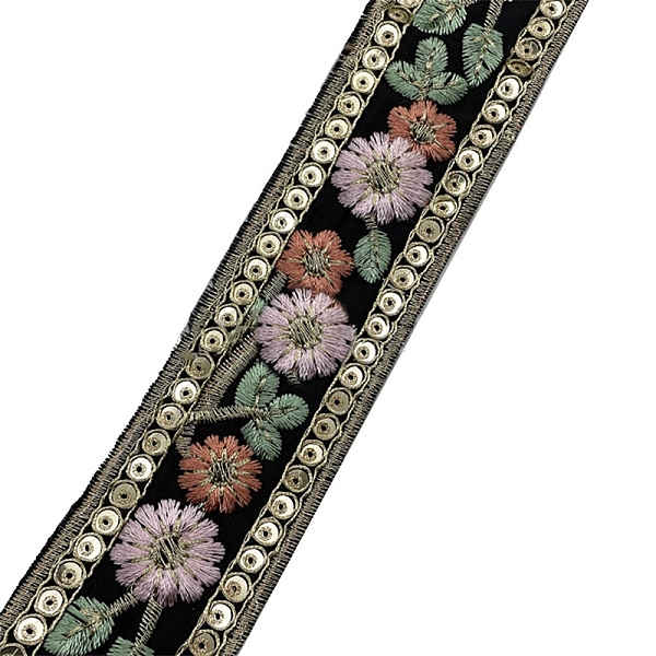 PandaHall 10 Yards Embroidery Flower Polyester Ribbon, Clothes Accessories, Black, 1-5/8 inch(40mm) Polyester Flower Black
PandaHall 10 Yards Embroidery Flower Polyester Ribbon, Clothes Accessories, Black, 1-5/8 inch(40mm) Polyester Flower Black