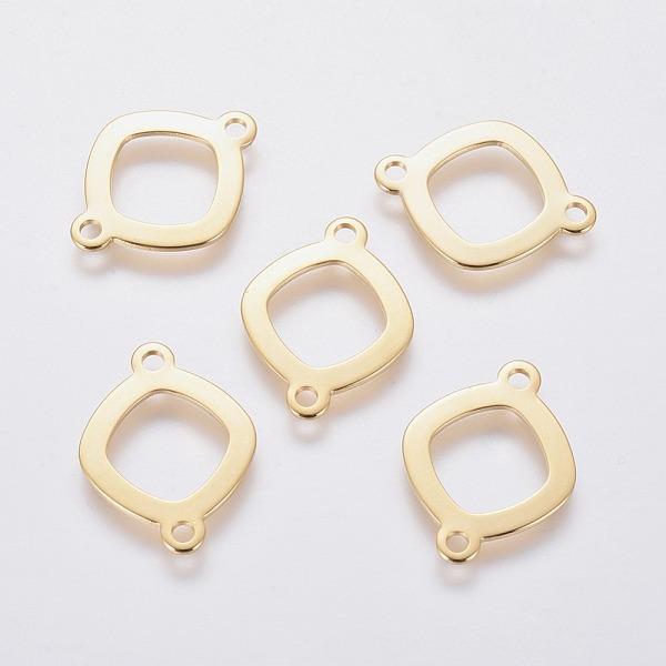 PandaHall 201 Stainless Steel Links connectors, Rhombus, Golden, 19x14x0.8mm, Hole: 1.6mm 201 Stainless Steel Rhombus
PandaHall 201 Stainless Steel Links connectors, Rhombus, Golden, 19x14x0.8mm, Hole: 1.6mm 201 Stainless Steel Rhombus
