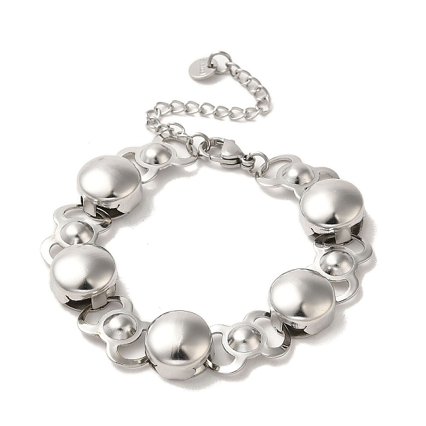 PandaHall 304 Stainless Steel Flat Round Link Chain Bracelet, Stainless Steel Color, 6-1/4 inch(15.8cm), Wide: 12mm 304 Stainless Steel Flat...
PandaHall 304 Stainless Steel Flat Round Link Chain Bracelet, Stainless Steel Color, 6-1/4 inch(15.8cm), Wide: 12mm 304 Stainless Steel Flat...