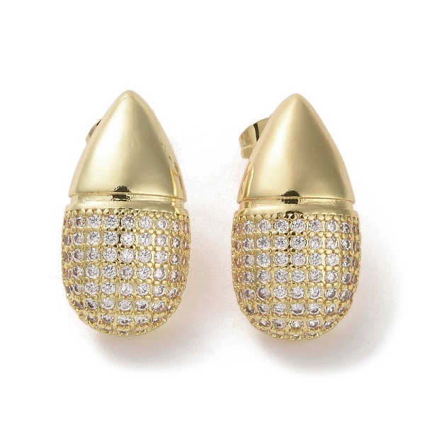 PandaHall Brass Micro Pave Cubic Zirconia Stud Earrings, Teardrop, Real 16K Gold Plated, 25.5x13mm Cubic Zirconia Teardrop Clear
PandaHall Brass Micro Pave Cubic Zirconia Stud Earrings, Teardrop, Real 16K Gold Plated, 25.5x13mm Cubic Zirconia Teardrop Clear