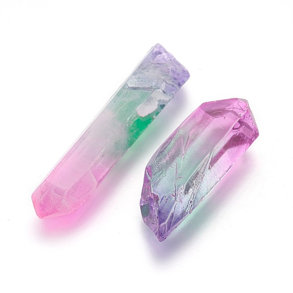 PandaHall Electroplate Natural Quartz Crystal Beads, No Hole/Undrilled, Nuggets, Colorful, 30~75x12~20x4~18mm, about 32~60pcs/1000g Quartz...
PandaHall Electroplate Natural Quartz Crystal Beads, No Hole/Undrilled, Nuggets, Colorful, 30~75x12~20x4~18mm, about 32~60pcs/1000g Quartz...