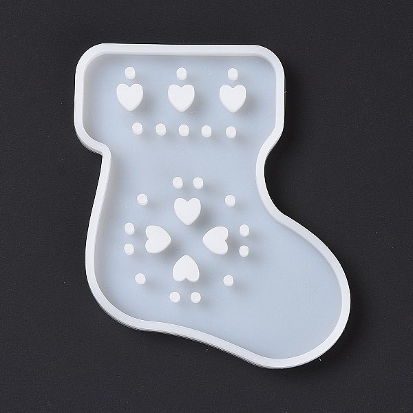 PandaHall Stocking with Heart Pendant Silicone Molds, Resin Casting Molds, for UV Resin, Epoxy Resin Craft Making, Christmas Theme, White...
PandaHall Stocking with Heart Pendant Silicone Molds, Resin Casting Molds, for UV Resin, Epoxy Resin Craft Making, Christmas Theme, White...