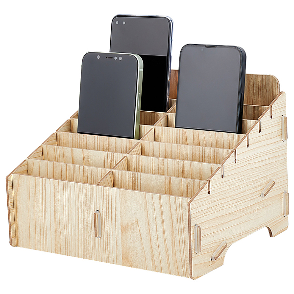 PandaHall 14-Grid Detachable Wooden Cell Phone Storage Box, Mobile Phone Holder, Desktop Organizer Storage Box for Classroom Office..., Orange
PandaHall 14-Grid Detachable Wooden Cell Phone Storage Box, Mobile Phone Holder, Desktop Organizer Storage Box for Classroom Office..., Orange