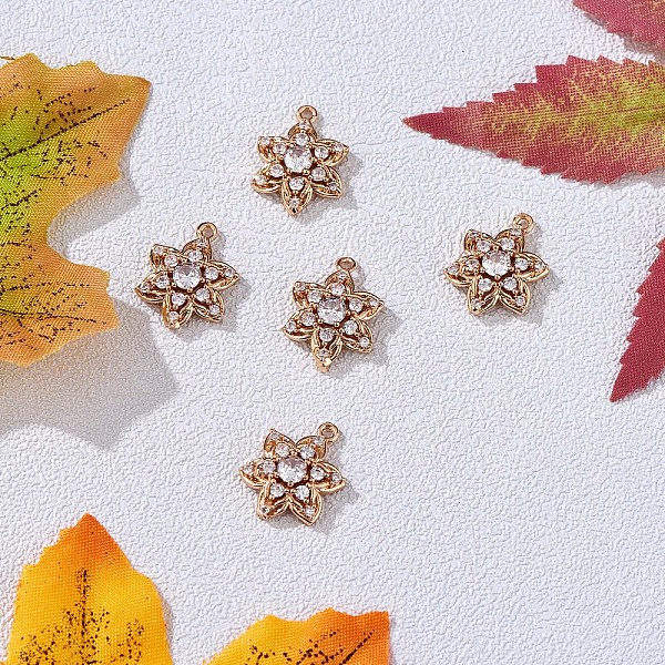 PandaHall 6 Pieces Flower Clear Cubic Zirconia Charm Pendant Brass Flower Charm Long-Lasting Plated Pendant for Jewelry Necklace Bracelet...
PandaHall 6 Pieces Flower Clear Cubic Zirconia Charm Pendant Brass Flower Charm Long-Lasting Plated Pendant for Jewelry Necklace Bracelet...