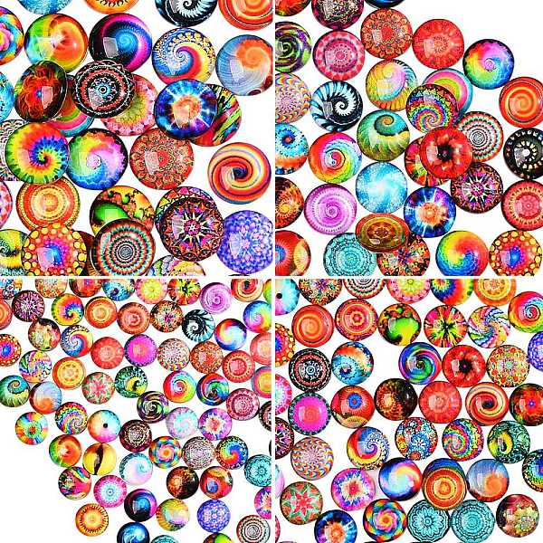 PandaHall 280Pcs 4 Styles Flat Back Glass Cabochons, for DIY Projects, Dome/Half Round with Mixed Patterns, Mixed Color, 70pcs/style Glass..., Multicolor
PandaHall 280Pcs 4 Styles Flat Back Glass Cabochons, for DIY Projects, Dome/Half Round with Mixed Patterns, Mixed Color, 70pcs/style Glass..., Multicolor