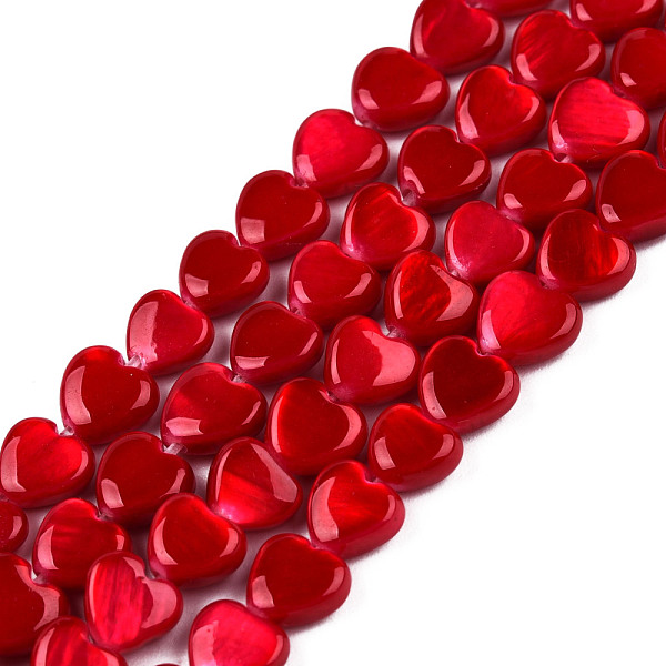 PandaHall Spray Painted Natural Freshwater Shell Beads Strands, Heart, Red, 5x6x3mm, Hole: 0.5mm, about 72~74pcs/strand, 14.84 inch~15.27...
PandaHall Spray Painted Natural Freshwater Shell Beads Strands, Heart, Red, 5x6x3mm, Hole: 0.5mm, about 72~74pcs/strand, 14.84 inch~15.27...