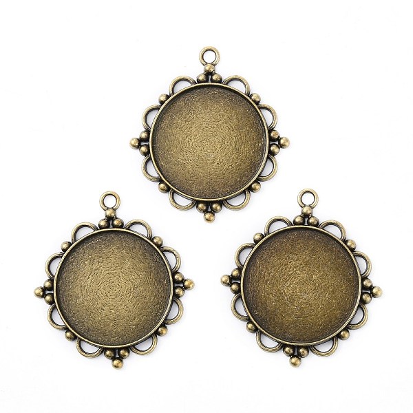 PandaHall Vintage Tibetan Style Alloy Pendant Cabochon Settings, Plain Edge Bezel Cups, Cadmium Free & Nickel Free & Lead Free, Antique...
PandaHall Vintage Tibetan Style Alloy Pendant Cabochon Settings, Plain Edge Bezel Cups, Cadmium Free & Nickel Free & Lead Free, Antique...