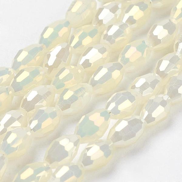 PandaHall Electroplate Glass Beads Strands, Full Pearl Luster Plated, Faceted, Oval, Light Goldenrod Yellow, 6x4mm, Hole: 1mm, about...
PandaHall Electroplate Glass Beads Strands, Full Pearl Luster Plated, Faceted, Oval, Light Goldenrod Yellow, 6x4mm, Hole: 1mm, about...