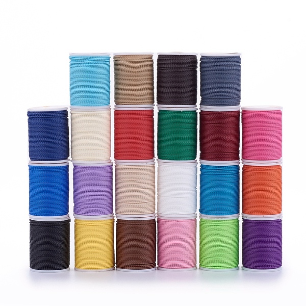 PandaHall Round Waxed Polyester Cord, Taiwan Waxed Cord, Twisted Cord, Mixed Color, 1mm, about 12.02 yards(11m)/roll Waxed Polyester Cord..., Multicolor
PandaHall Round Waxed Polyester Cord, Taiwan Waxed Cord, Twisted Cord, Mixed Color, 1mm, about 12.02 yards(11m)/roll Waxed Polyester Cord..., Multicolor
