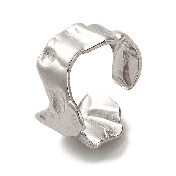PandaHall 304 Stainless Steel Open Cuff Ring, Stainless Steel Color, Inner Diameter: 18mm 304 Stainless Steel
PandaHall 304 Stainless Steel Open Cuff Ring, Stainless Steel Color, Inner Diameter: 18mm 304 Stainless Steel