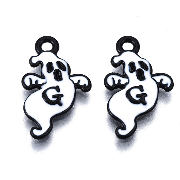 PandaHall Alloy Enamel Pendants, Halloween, Cadmium Free & Lead Free, Ghost, Gunmetal, Ghost White, 21x12x2.5mm, Hole: 1.8mm Alloy+Enamel...
PandaHall Alloy Enamel Pendants, Halloween, Cadmium Free & Lead Free, Ghost, Gunmetal, Ghost White, 21x12x2.5mm, Hole: 1.8mm Alloy+Enamel...
