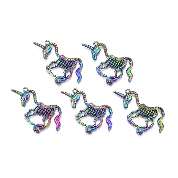 PandaHall Rainbow Color Alloy Pendants, Cadmium Free & Lead Free, Unicorn, 23.5x42x3mm, Hole: 1.6mm Alloy Unicorn
PandaHall Rainbow Color Alloy Pendants, Cadmium Free & Lead Free, Unicorn, 23.5x42x3mm, Hole: 1.6mm Alloy Unicorn