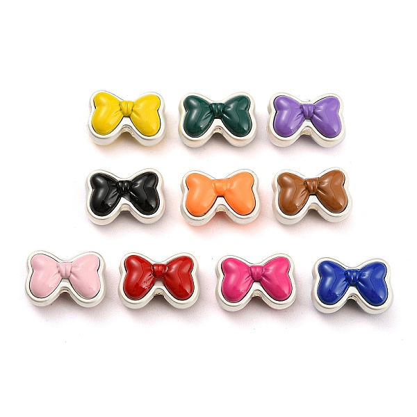 PandaHall Alloy Enamel Beads, Matte Silver Color, Bowknot, Mixed Color, 10.5x15x7.5mm, Hole: 1.8mm Alloy+Enamel Bowknot Multicolor
PandaHall Alloy Enamel Beads, Matte Silver Color, Bowknot, Mixed Color, 10.5x15x7.5mm, Hole: 1.8mm Alloy+Enamel Bowknot Multicolor