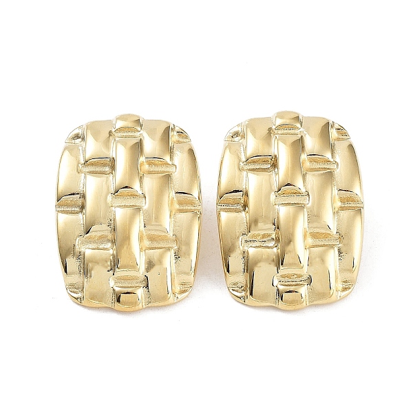 PandaHall 304 Stainless Steel Stud Earrings, Twist Rectangle, Golden, 30x21mm 304 Stainless Steel Rectangle
PandaHall 304 Stainless Steel Stud Earrings, Twist Rectangle, Golden, 30x21mm 304 Stainless Steel Rectangle