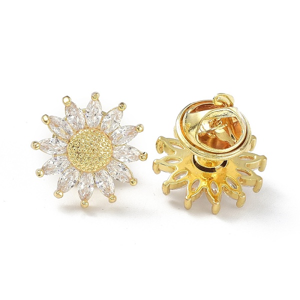 PandaHall Sparkling Sunflower Brooch Pin, Brass Cubic Zirconia Breastpin for Bride Girl Women, Golden, 17x17x14mm Brass+Cubic Zirconia Clear
PandaHall Sparkling Sunflower Brooch Pin, Brass Cubic Zirconia Breastpin for Bride Girl Women, Golden, 17x17x14mm Brass+Cubic Zirconia Clear