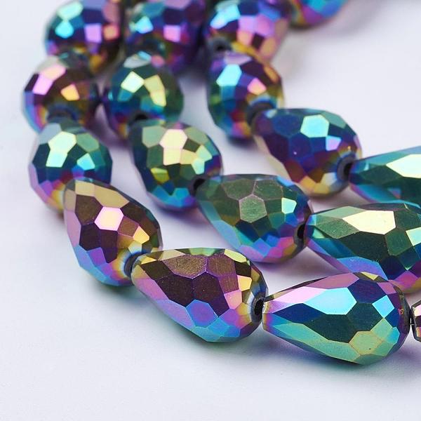 PandaHall Electroplate Glass Beads Strands, Faceted, teardrop, Multi-color Plated, 15x10mm, Hole: 1mm, about 50pcs/strand, 27.1 inch Glass...
PandaHall Electroplate Glass Beads Strands, Faceted, teardrop, Multi-color Plated, 15x10mm, Hole: 1mm, about 50pcs/strand, 27.1 inch Glass...