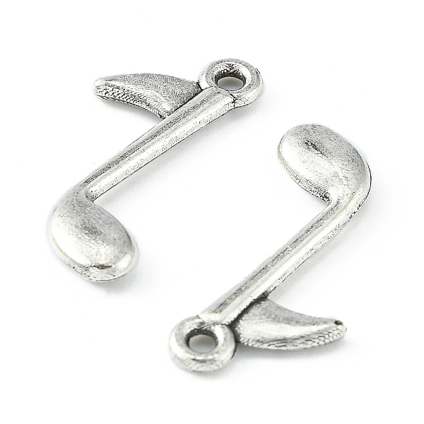 PandaHall Tibetan Style Alloy Musical Note Pendants, Cadmium Free & Lead Free, Antique Silver, 24x14x3mm, Hole: 2mm, about 1020pcs/1000g...
PandaHall Tibetan Style Alloy Musical Note Pendants, Cadmium Free & Lead Free, Antique Silver, 24x14x3mm, Hole: 2mm, about 1020pcs/1000g...