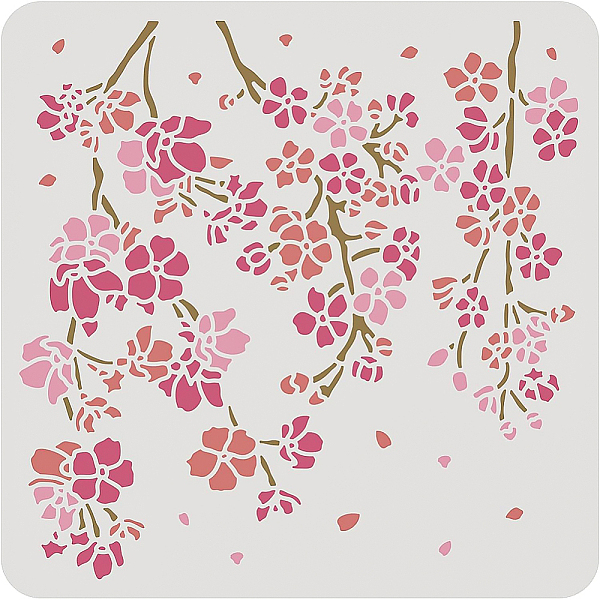 PandaHall BENECREAT 12x12" Cherry Blossom Stencil, Flower Weeping Cherry Reusable Plastic Drawing Stencils Templates for Painting on...
PandaHall BENECREAT 12x12" Cherry Blossom Stencil, Flower Weeping Cherry Reusable Plastic Drawing Stencils Templates for Painting on...