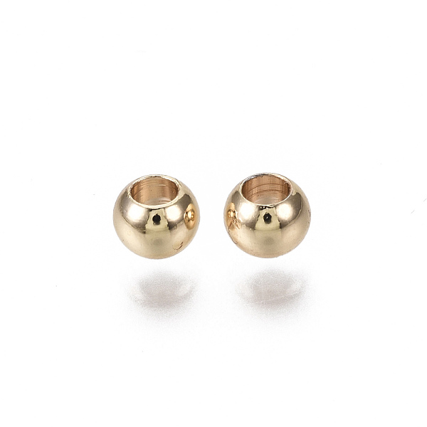 PandaHall Brass Beads, Nickel Free, Round, Real 18K Gold Plated, 4x3mm, Hole: 2mm Brass Round
PandaHall Brass Beads, Nickel Free, Round, Real 18K Gold Plated, 4x3mm, Hole: 2mm Brass Round