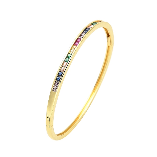 PandaHall Brass Pave Colorful Glass Hinged Bangles for Women, Real 18K Gold Plated, 0.25~0.35cm, Inner Diameter: 2-1/4x2 inch(5.75x5.15cm)...
PandaHall Brass Pave Colorful Glass Hinged Bangles for Women, Real 18K Gold Plated, 0.25~0.35cm, Inner Diameter: 2-1/4x2 inch(5.75x5.15cm)...