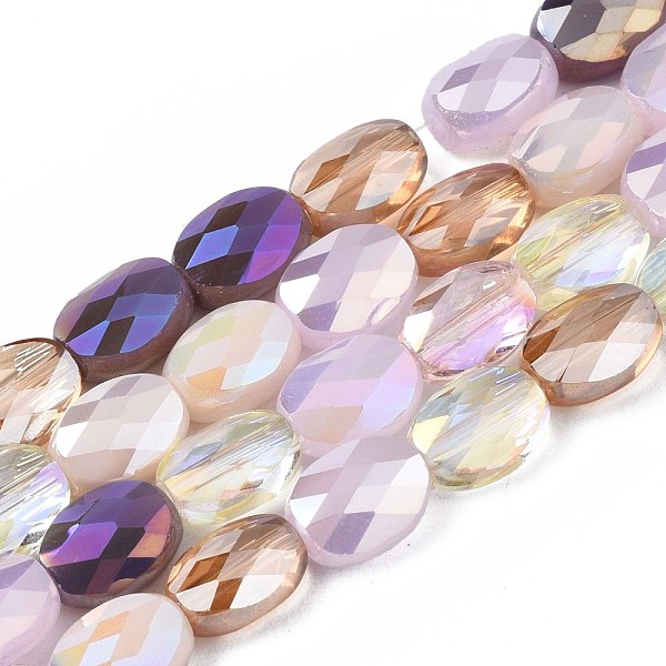 PandaHall Electroplate Glass Beads Strands, AB Color Plated, Faceted, Oval, Lilac, 8x6x4mm, Hole: 1.2mm, about 69~70pcs/strand..., Purple
PandaHall Electroplate Glass Beads Strands, AB Color Plated, Faceted, Oval, Lilac, 8x6x4mm, Hole: 1.2mm, about 69~70pcs/strand..., Purple