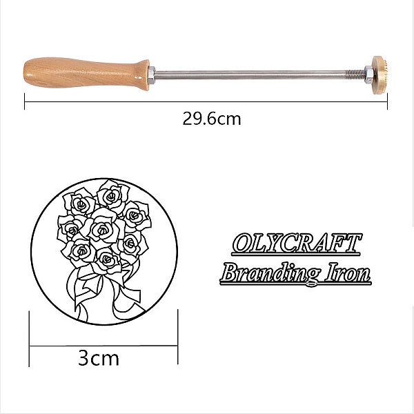 PandaHall Stamping Embossing Soldering Brass with Stamp, for Cake/Wood, Golden, Flower Pattern, 30mm Brass Flower
PandaHall Stamping Embossing Soldering Brass with Stamp, for Cake/Wood, Golden, Flower Pattern, 30mm Brass Flower