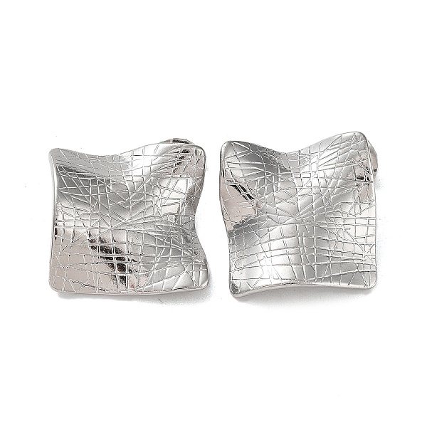 PandaHall 304 Stainless Steel Textured Square Ear Studs for Women, Stainless Steel Color, 30.5x30.5mm 304 Stainless Steel Square
PandaHall 304 Stainless Steel Textured Square Ear Studs for Women, Stainless Steel Color, 30.5x30.5mm 304 Stainless Steel Square