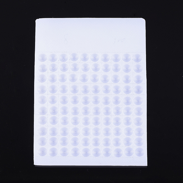 PandaHall Plastic Bead Counter Boards, White, for Counting 4mm 100 Beads, 7.8x5.3x0.4cm Plastic White
PandaHall Plastic Bead Counter Boards, White, for Counting 4mm 100 Beads, 7.8x5.3x0.4cm Plastic White