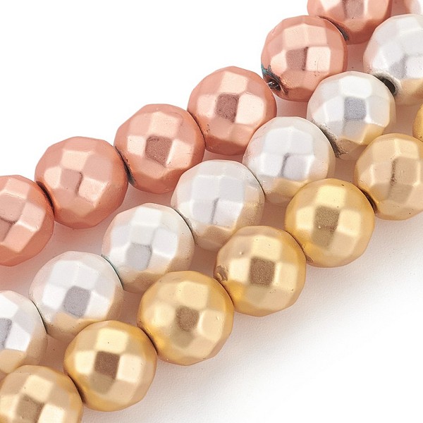 PandaHall Electroplated Non-magnetic Synthetic Hematite Beads Strands, Frosted, Faceted, Round, Mixed Color, 8mm, Hole: 1.4mm, about...
PandaHall Electroplated Non-magnetic Synthetic Hematite Beads Strands, Frosted, Faceted, Round, Mixed Color, 8mm, Hole: 1.4mm, about...