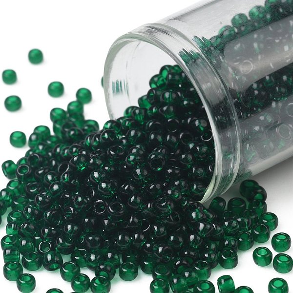 PandaHall TOHO Round Seed Beads, Japanese Seed Beads, (939) Transparent Green Emerald, 8/0, 3mm, Hole: 1mm, about 222pcs/bottle, 10g/bottle...
PandaHall TOHO Round Seed Beads, Japanese Seed Beads, (939) Transparent Green Emerald, 8/0, 3mm, Hole: 1mm, about 222pcs/bottle, 10g/bottle...