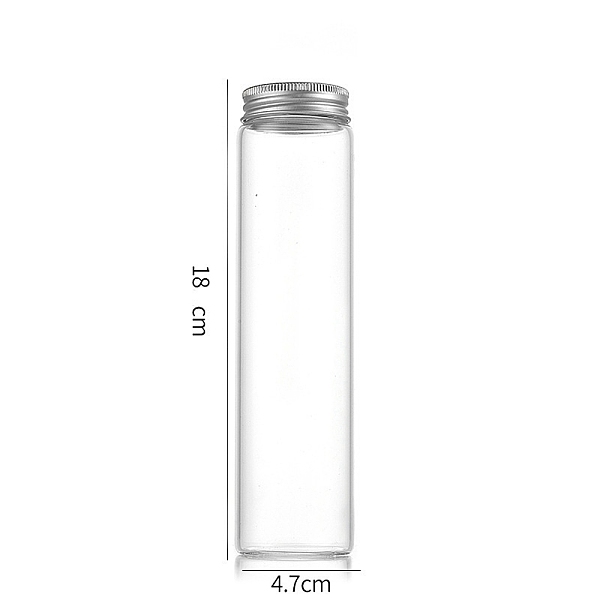 PandaHall Column Glass Screw Top Bead Storage Tubes, Clear Glass Bottles with Aluminum Lips, Silver, 4.7x18cm, Capacity: 240ml(8.12fl. oz)...
PandaHall Column Glass Screw Top Bead Storage Tubes, Clear Glass Bottles with Aluminum Lips, Silver, 4.7x18cm, Capacity: 240ml(8.12fl. oz)...