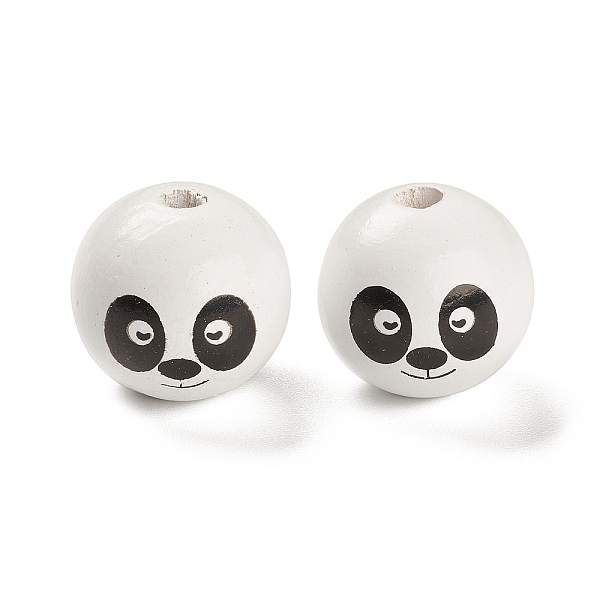 PandaHall Spray Painted Natural Maple Wood European Beads, Large Hole Beads, Round with Panda, White, 24.5x23mm, Hole: 5mm, about...
PandaHall Spray Painted Natural Maple Wood European Beads, Large Hole Beads, Round with Panda, White, 24.5x23mm, Hole: 5mm, about...