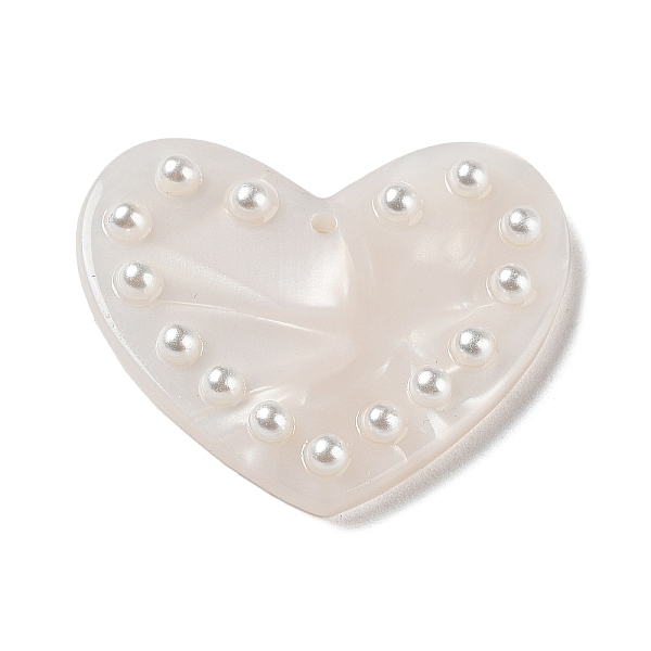 PandaHall Acrylic Pendant, with Plastic Pearl, Heart, WhiteSmoke, 25x30x4mm, Hole: 1.4mm Acrylic Heart White
PandaHall Acrylic Pendant, with Plastic Pearl, Heart, WhiteSmoke, 25x30x4mm, Hole: 1.4mm Acrylic Heart White