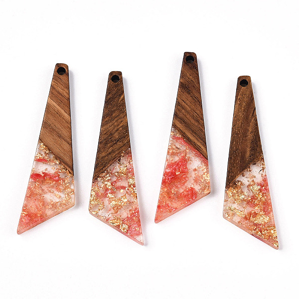 PandaHall Transparent Resin & Walnut Wood Pendants, with Gold Foil, Quadrilateral Charms, Salmon, 49x13x3.5mm, Hole: 2mm Resin+Wood Others..., Red
PandaHall Transparent Resin & Walnut Wood Pendants, with Gold Foil, Quadrilateral Charms, Salmon, 49x13x3.5mm, Hole: 2mm Resin+Wood Others..., Red