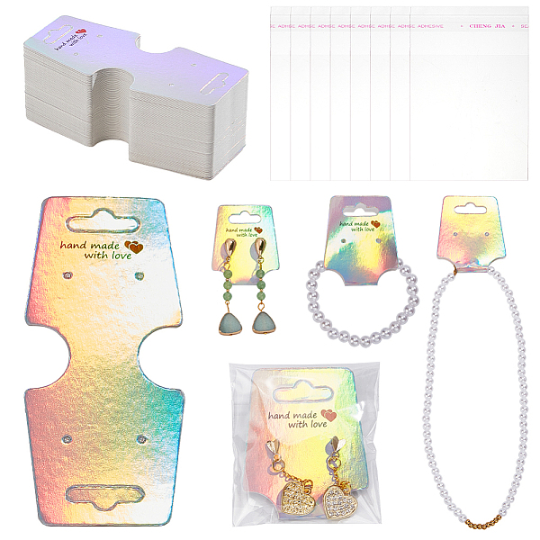 PandaHall 400Pcs Laser Style Folding Paper Jewelry Display Hanging Cards, for Necklace Bracelet Earring Packaging, Trapezoid, with 400Pcs...
PandaHall 400Pcs Laser Style Folding Paper Jewelry Display Hanging Cards, for Necklace Bracelet Earring Packaging, Trapezoid, with 400Pcs...