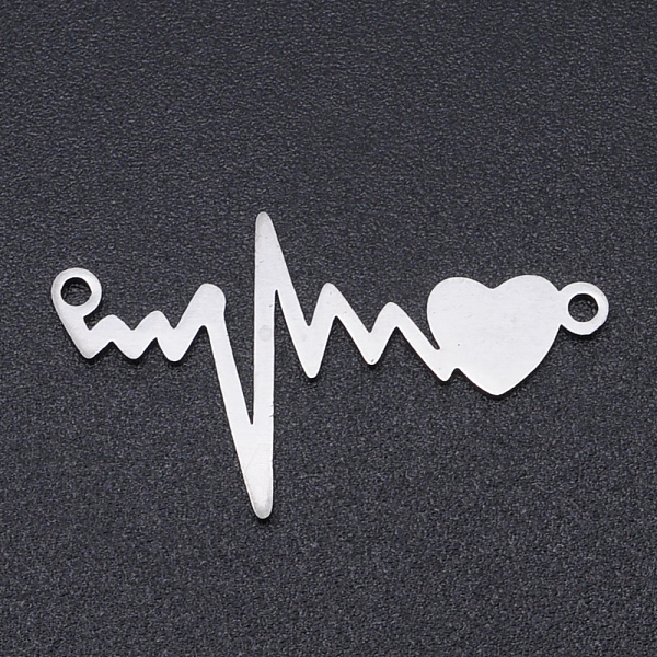 PandaHall 201 Stainless Steel Links connectors, Laser Cut Links, Heartbeat, Stainless Steel Color, 16x28.5x1mm, Hole: 1.4mm 201 Stainless...
PandaHall 201 Stainless Steel Links connectors, Laser Cut Links, Heartbeat, Stainless Steel Color, 16x28.5x1mm, Hole: 1.4mm 201 Stainless...