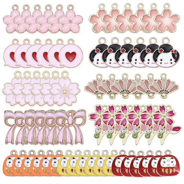 PandaHall 66Pcs 11 Style Alloy Pendants, with Enamel and Rhinestone, Mixed Shapes, Golden, Mixed Color, 6pcs/style Alloy+Enamel Mixed Shapes..., Multicolor
PandaHall 66Pcs 11 Style Alloy Pendants, with Enamel and Rhinestone, Mixed Shapes, Golden, Mixed Color, 6pcs/style Alloy+Enamel Mixed Shapes..., Multicolor