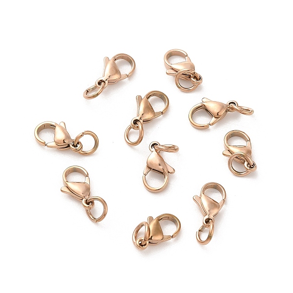 PandaHall 304 Stainless Steel Lobster Claw Clasps, Parrot Trigger Clasps, Rose Gold, 9x6x3mm, Hole: 3.5mm 304 Stainless Steel Others
PandaHall 304 Stainless Steel Lobster Claw Clasps, Parrot Trigger Clasps, Rose Gold, 9x6x3mm, Hole: 3.5mm 304 Stainless Steel Others