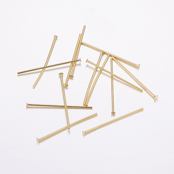 PandaHall Brass Flat Head Pins, Long-Lasting Plated, Real 18K Gold Plated, Cadmium Free & Nickel Free & Lead Free, 25.5x0.6mm, Head: 2mm...
PandaHall Brass Flat Head Pins, Long-Lasting Plated, Real 18K Gold Plated, Cadmium Free & Nickel Free & Lead Free, 25.5x0.6mm, Head: 2mm...