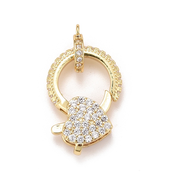 PandaHall Brass Micro Pave Cubic Zirconia Lobster Claw Clasps, with Bail Beads/Tube Bails, Real 18K Gold Plated, Lead Free & Cadmium Free..., Clear
PandaHall Brass Micro Pave Cubic Zirconia Lobster Claw Clasps, with Bail Beads/Tube Bails, Real 18K Gold Plated, Lead Free & Cadmium Free..., Clear