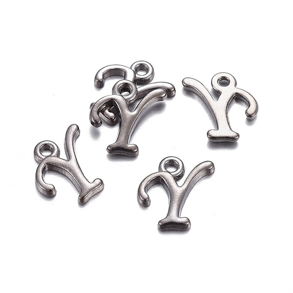PandaHall Gunmetal Plated Alloy Letter Pendants, Rack Plating, Letter.Y, 13x10x2mm, Hole: 1.5mm Alloy Letter Y
PandaHall Gunmetal Plated Alloy Letter Pendants, Rack Plating, Letter.Y, 13x10x2mm, Hole: 1.5mm Alloy Letter Y