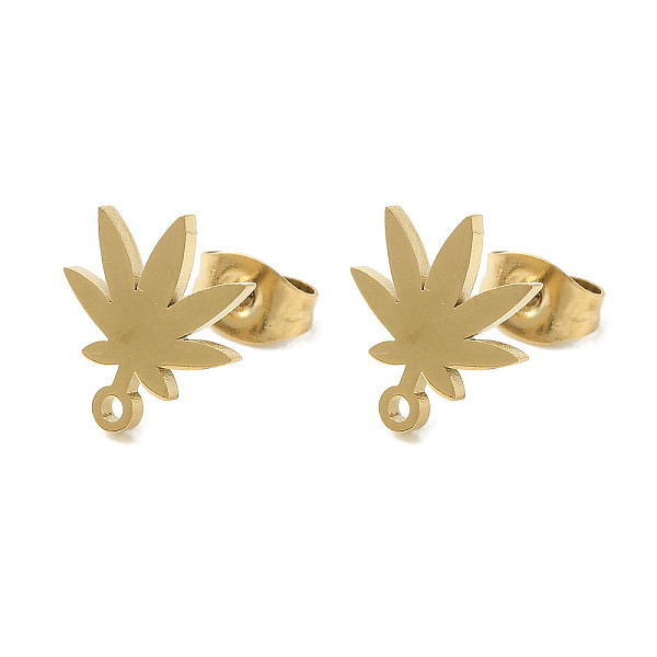 PandaHall Ion Plating(IP) 304 Stainless Steel Stud Earring Findings, Maple Leaf, Golden, 11.5x10mm, Hole: 1.2mm, Pin: 0.7x11mm 304 Stainless...
PandaHall Ion Plating(IP) 304 Stainless Steel Stud Earring Findings, Maple Leaf, Golden, 11.5x10mm, Hole: 1.2mm, Pin: 0.7x11mm 304 Stainless...