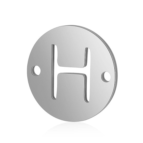 PandaHall Titanium Steel Links connectors, Flat Round with Letter, Stainless Steel Color, Letter.H, 12x0.8mm, Hole: 0.8mm Titanium Steel...
PandaHall Titanium Steel Links connectors, Flat Round with Letter, Stainless Steel Color, Letter.H, 12x0.8mm, Hole: 0.8mm Titanium Steel...