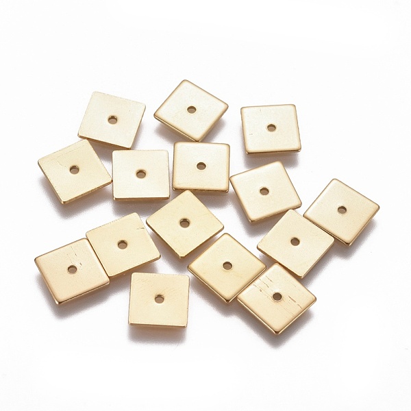 PandaHall Ion Plating(IP) 304 Stainless Steel Spacer Beads, Square, Golden, 8x8x0.7mm, Hole: 1.2mm 304 Stainless Steel Square
PandaHall Ion Plating(IP) 304 Stainless Steel Spacer Beads, Square, Golden, 8x8x0.7mm, Hole: 1.2mm 304 Stainless Steel Square