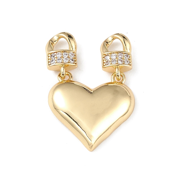 PandaHall Rack Plating Brass Micro Pave Cubic Zirconia 2-Loop Pendants, Heart with Lock Charm, Cadmium Free & Lead Free, Long-Lasting Plated..., Clear
PandaHall Rack Plating Brass Micro Pave Cubic Zirconia 2-Loop Pendants, Heart with Lock Charm, Cadmium Free & Lead Free, Long-Lasting Plated..., Clear