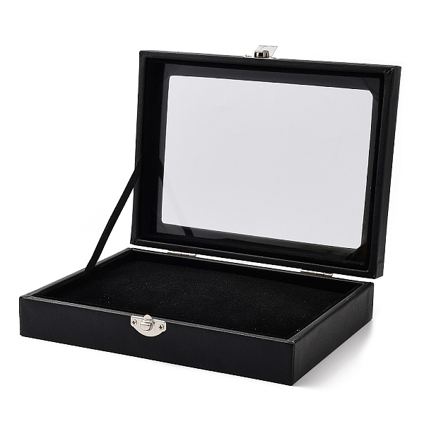 PandaHall Rectangle Velvet Badge Presentation Box, Visible Window Case with Snap Buttons, for Jewelry, Brooch Showing, Black, 20x15.2x4.5cm...
PandaHall Rectangle Velvet Badge Presentation Box, Visible Window Case with Snap Buttons, for Jewelry, Brooch Showing, Black, 20x15.2x4.5cm...